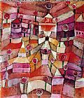 Paul Klee Canvas Paintings - The Rose Garden